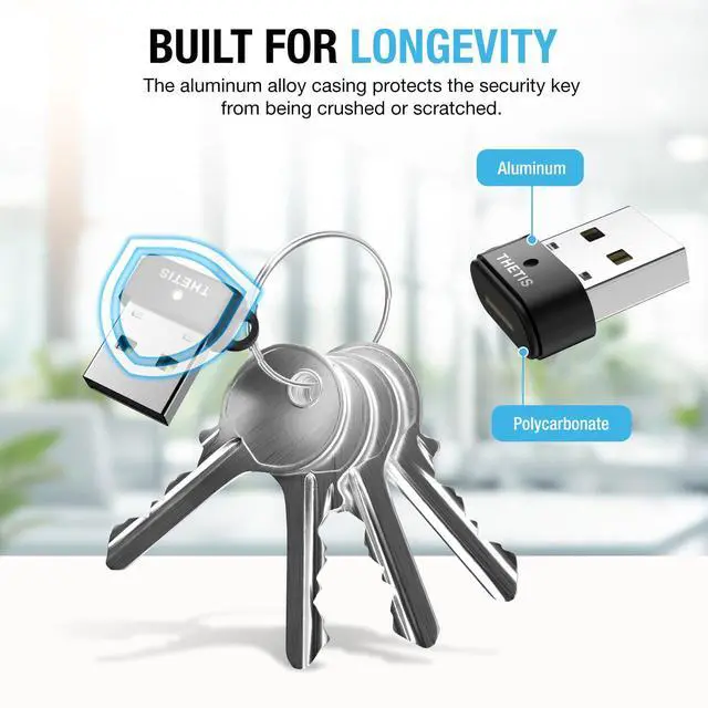 Alt view image 4 of 7 - Nano-A for Business - USB A FIDO2 Security Key L1 MFA & Passkey Access for School ERP, Employee Online Account, Compatible with Coinbase Google Workspace Apple ID Window Salesfore - 2 Pack