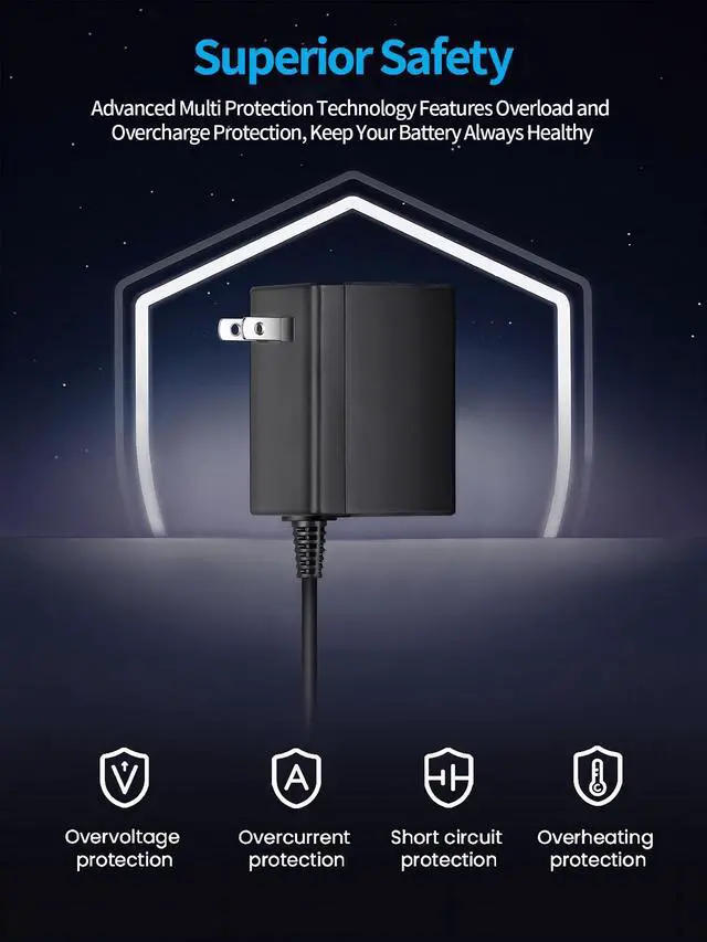 Alt view image 2 of 7 - Switch Charger - Charge in Full Less Than 2H - 15V 2.6A USB C Power Adapter Fast Charging with Upgraded IC Module, 5FT Cable Cord - Compatible with Switch Lite, OLED, Steam Deck - Support TV Mode