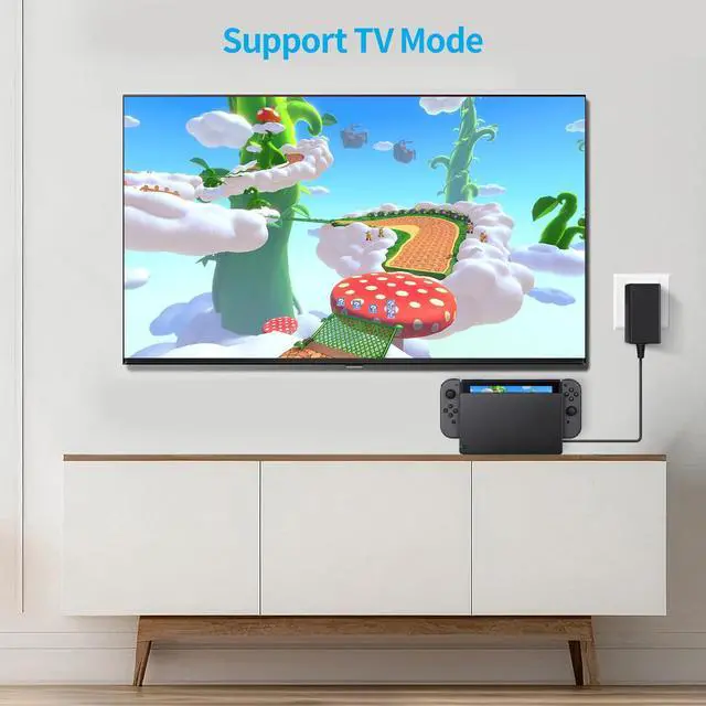 Alt view image 5 of 7 - Switch Charger - Charge in Full Less Than 2H - 15V 2.6A USB C Power Adapter Fast Charging with Upgraded IC Module, 5FT Cable Cord - Compatible with Switch Lite, OLED, Steam Deck - Support TV Mode