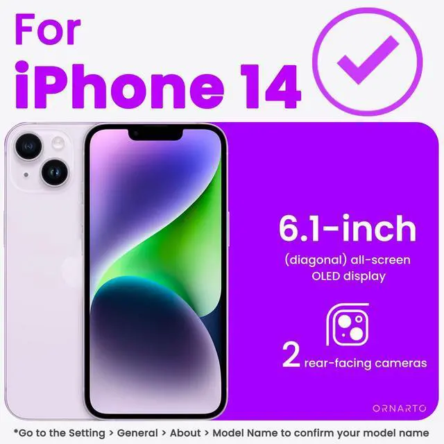 Alt view image 2 of 7 - Compatible with iPhone 14 Case 6.1, Slim Liquid Silicone 3 Layers Full Phone Covered Soft Gel Rubber Case Protective Phone Cover 6.1 Inch-Pastel Lilac