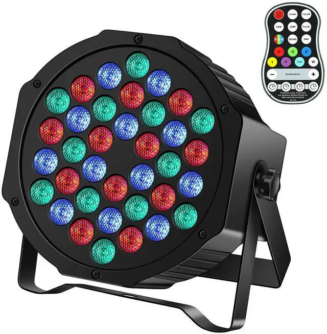 Main image of Rechargeable Stage Par Lights RGB 36 LED Battery Powered Par Wireless Uplights with DMX and Remote Control Uplighting Light for DJ Disco Events Wedding Birthday Party Indoor Live Show Bar
