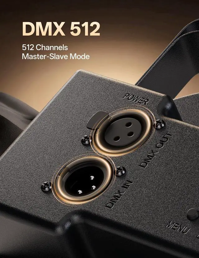 Alt view image 6 of 7 - LED Par Lights 36 LED Stage Lights 9 Modes RGB DJ Lights with Sound Activated Remote and DMX Control DJ Uplightingfor Birthday Party Events Wedding Christmas Stage Lighting (2 Packs)