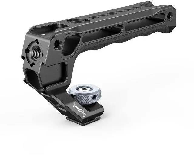Main image of Lightweight Top Handle, Grip for DSLR Camera Cage, Universal Handle with 5 Cold Shoe Adapters and Cold Shoe Base (Lite) - 3764