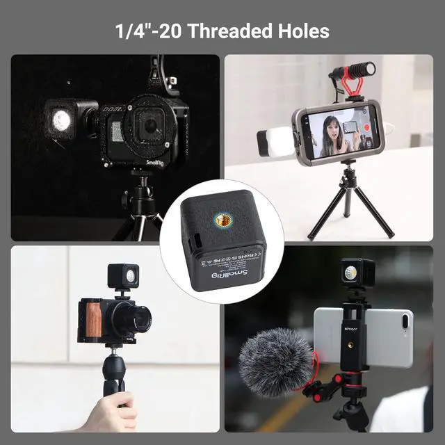 Alt view image 5 of 7 - RM01 Mini LED Video Light Waterproof Portable Lighting Kit with 8 Color Filters, Barndoor, Diffuser, Dimmable Fill Light 5600K CRI95, Lume Cube Camera Light for Macro Photography, Stop Motion