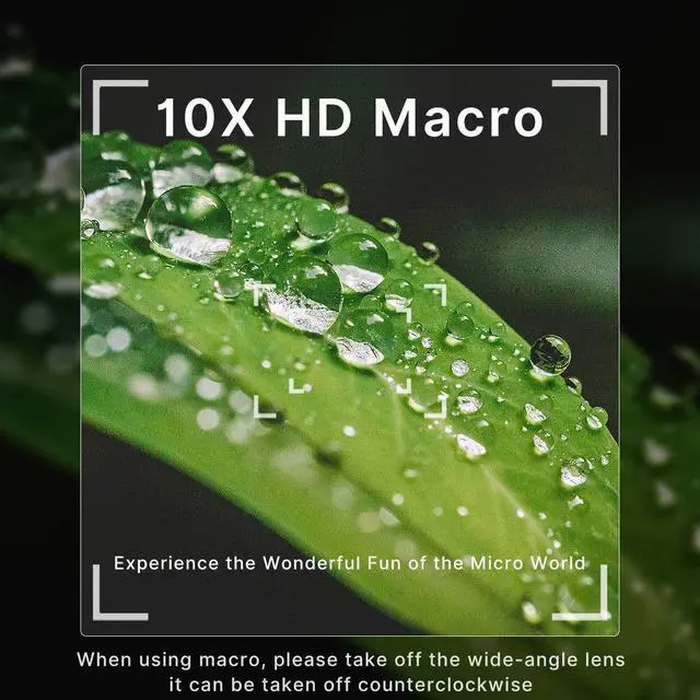 Alt view image 3 of 7 - Wide Angle Lens for Sony ZV1 ULANZI WL-1 ZV1 18mm Wide Angle/ 10X Macro 2-in-1 Additional Lens for Sony ZV1/RX100 VII Camera