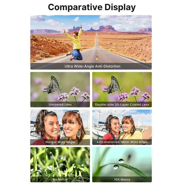 Alt view image 4 of 7 - Wide Angle Lens for Sony ZV1 ULANZI WL-1 ZV1 18mm Wide Angle/ 10X Macro 2-in-1 Additional Lens for Sony ZV1/RX100 VII Camera