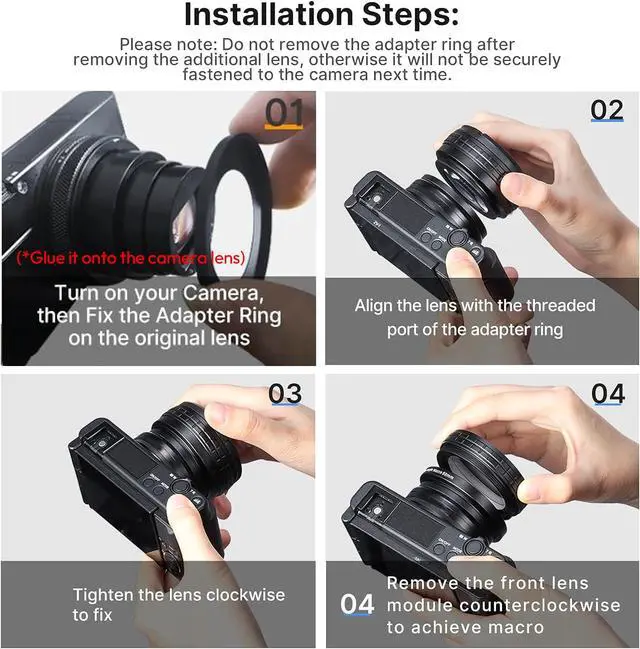Alt view image 5 of 7 - Wide Angle Lens for Sony ZV1 ULANZI WL-1 ZV1 18mm Wide Angle/ 10X Macro 2-in-1 Additional Lens for Sony ZV1/RX100 VII Camera