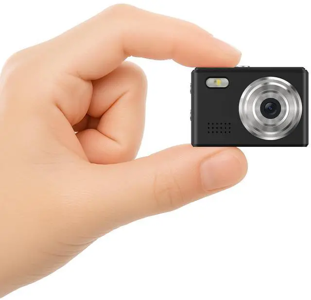 Main image of Mini Camera 1080P HD Video Recorder Keychain Digital Camcorder with 64GB Card, 0.96" HD Display, Long Battery Life, Ultra-Portable Tiny Camera for Travel/Vlog/Night Shots, Ideal Gift, Black