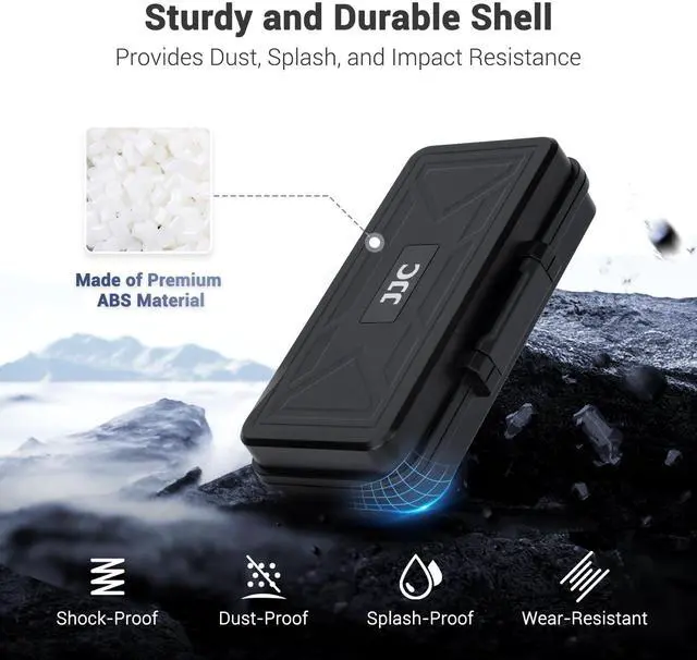 Alt view image 3 of 7 - Multi-Function Camera Battery Memory Card Storage Case for 6 SD Card,6 CFexpress Type-B/XQD Cards,5 CFexpress Type-A Cards,8 AA Batteries,3 Camera Batteries Holder Box for LP-E6 NP-FZ100 NPW235