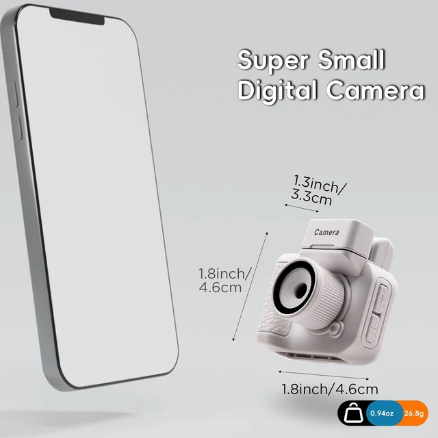 Alt view image 3 of 6 - Digital Camera with 1.4 in LCD Screen 1080P 32GB Card Charging Base Monoreflexes Shaped CMOS Compact Portable Video Recorder Easy to Operate (White)