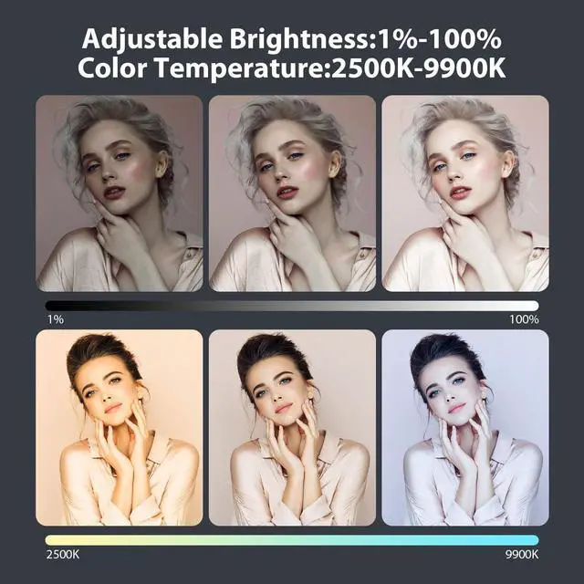 Alt view image 2 of 7 - ENEGON 4000mAh Rechargeable Mountable Bicolor LED Video Light with Mini Panel for Professional DSLR Cameras | Photo Video Lighting Long Battery Life | Fits for iPhone Sony Canon Nikon Fuji Panasonic