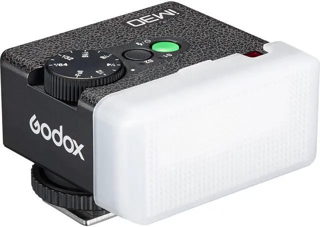 Main image of iM30 Mini Flash with Diffuser for Canon, Nikon, Sony, Fuji, Olympus Single-Contact Hotshoe Cameras, Speedlite GN15, 7-Level Power Adjustment, 230 Flashes, S1/S2 Optical Slave Modes