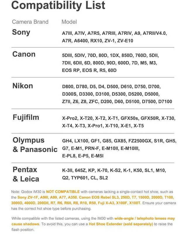 Alt view image 5 of 7 - iM30 Mini Flash with Diffuser for Canon, Nikon, Sony, Fuji, Olympus Single-Contact Hotshoe Cameras, Speedlite GN15, 7-Level Power Adjustment, 230 Flashes, S1/S2 Optical Slave Modes