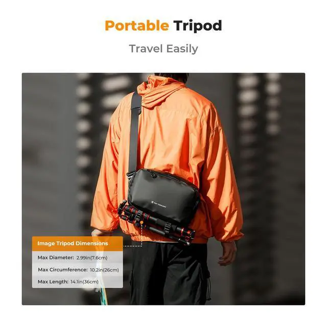 Alt view image 5 of 7 - Camera Sling Bag, Everyday Shoulder Crossbody Bag | Multifunction Photography Portable Bag, DSLR/SLR/Mirrorless Camera Case, Compatible for Canon/Nikon/Sony, BS01