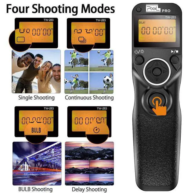 Alt view image 7 of 7 - TW-283 E3 Wireless Shutter Release Remote Control Compatible for Canon Eos R10 R8 R7 R6 R6M3 R6M2 RP XT XTi XS XSi T1i T2i T3 T3i T4i T5 T5i T6i T7i T8i 1300D 1100D 1000D 550D 500D 450D 90D