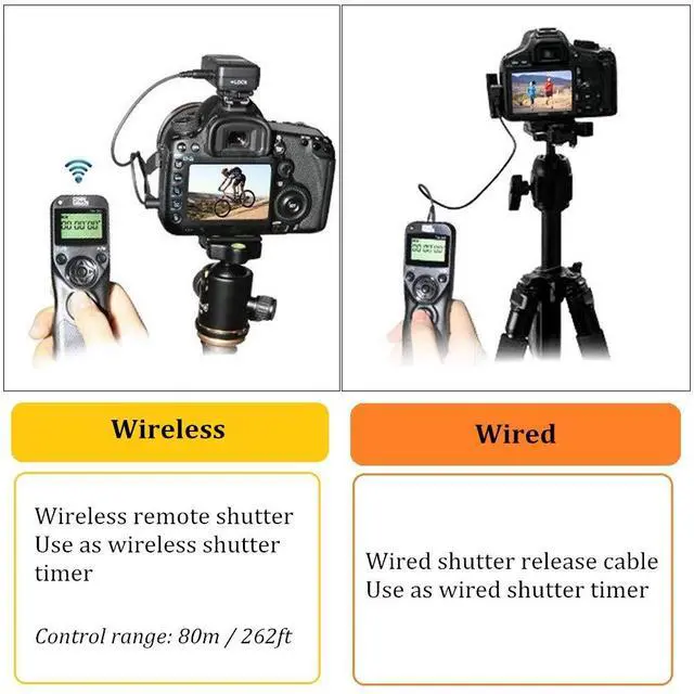 Alt view image 4 of 7 - Timer Shutter Release TW283-N3 Wireless Remote Control Compatible with Canon 5D Mark-III/Mark-IV 5D R5 R5C 10D 1DX 1DC 1DS 1D 5DS 5DSR 20D 6D 7D Mark-II 7D 50D 40D 30D D60 D30 D2000