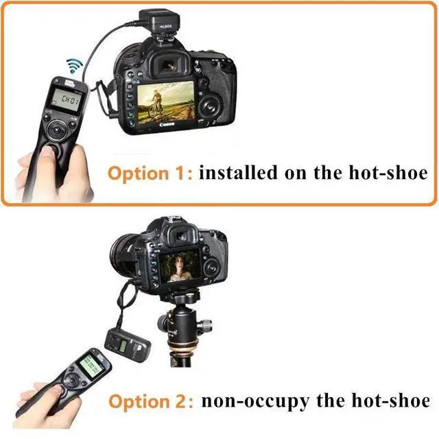 Alt view image 6 of 7 - Timer Shutter Release TW283-N3 Wireless Remote Control Compatible with Canon 5D Mark-III/Mark-IV 5D R5 R5C 10D 1DX 1DC 1DS 1D 5DS 5DSR 20D 6D 7D Mark-II 7D 50D 40D 30D D60 D30 D2000