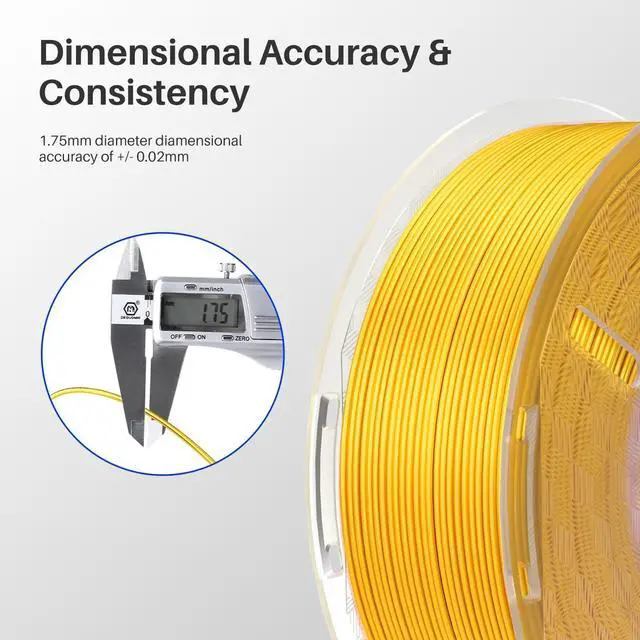 Alt view image 4 of 7 - Silk PLA Filament 1.75mm Copper 1KG, 3D Printer Filament Dimensional Accuracy +/- 0.02mm, 1kg Spool(2.2lbs) Fits for Most FDM 3D Printers