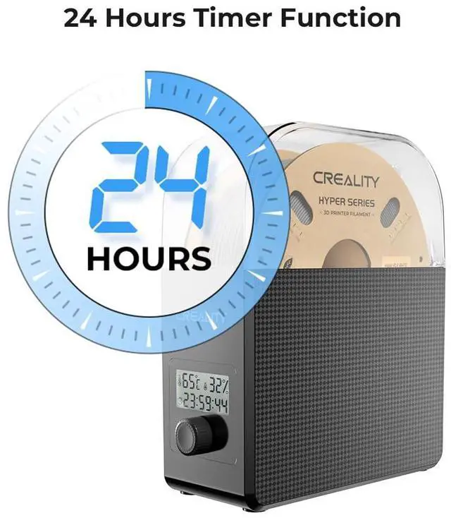 Alt view image 3 of 7 - Filament Dryer Box Pro, Upgraded 360° Heating with Fan, Dust & Moisture-Proof Storage, 3D Printer Filament Spool Holder, Dehydrator for 1.75mm/2.85mm PLA PETG ABS TPU