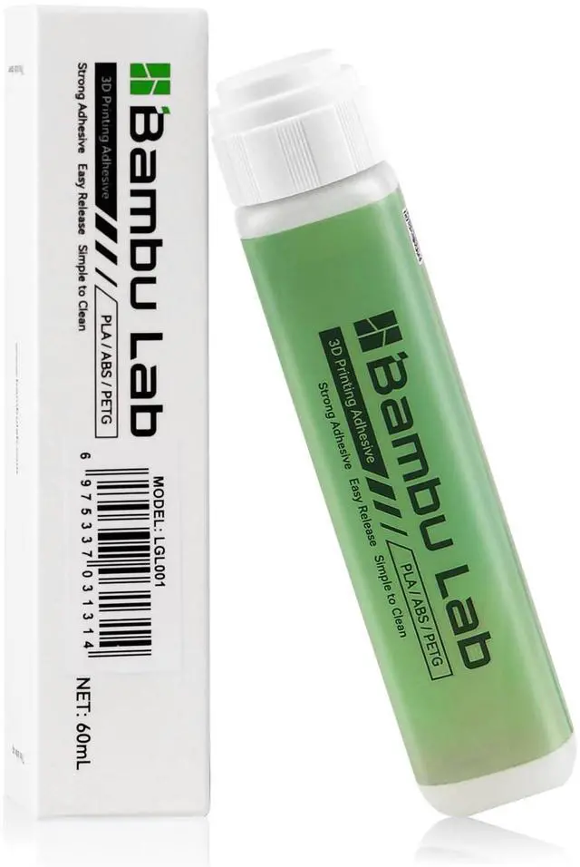 Main image of Compatible with Bambu Lab 3D Printer Adhesive Glue,Strong Grip Reduce Warping for Bambu lab A1/A1 Mini/P1/X1 3D Printer PLA/ABS/PETG/PC/PA/TPU Filament 60ML
