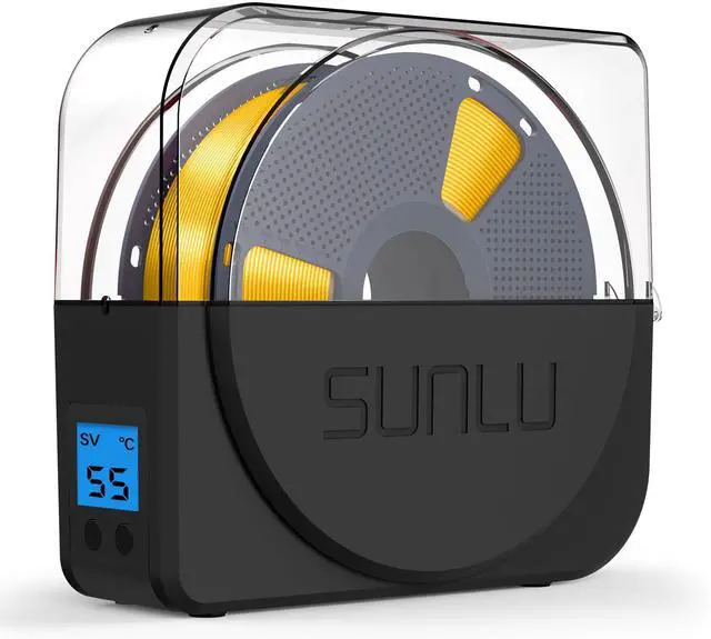 Main image of Filament Dryer Box for 3D Printer Filament, S1 Plus Filament Dehydrator with Fan Design, Filament Storage can Keep 1.75 2.85 3.00mm PLA PETG ABS Filament Dry During 3D Printing (Black)