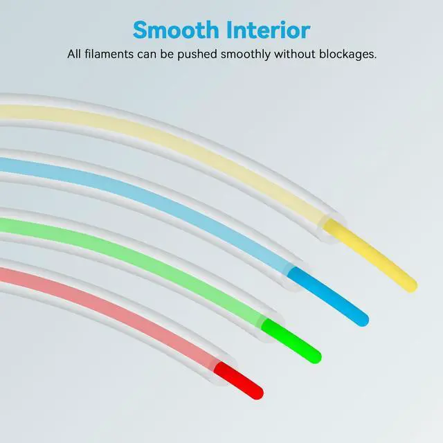 Alt view image 5 of 7 - Ultra-Clear Tube for 1.75mm filament with Cutter for Bambu Lab A1/A1 mini AMS/P2S/P1S/X1C,2.5mm IDx4mm OD Length 5M Bowden Tube Ideal for PLA/PETG/ABS (Not for Soft Filaments like TPU) (Transparent)