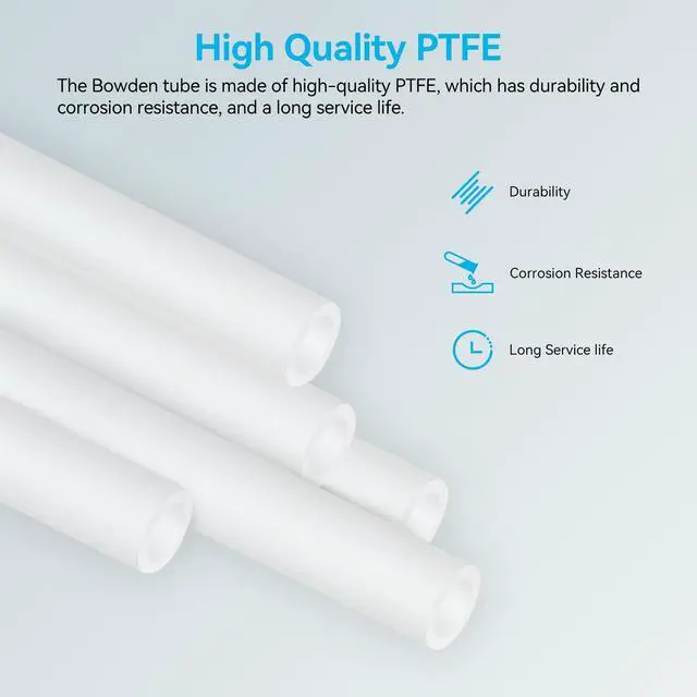 Alt view image 6 of 7 - Ultra-Clear Tube for 1.75mm filament with Cutter for Bambu Lab A1/A1 mini AMS/P2S/P1S/X1C,2.5mm IDx4mm OD Length 5M Bowden Tube Ideal for PLA/PETG/ABS (Not for Soft Filaments like TPU) (Transparent)