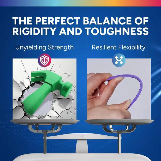 Alt view image 3 of 7 - PLA Plus (PLA+) Filament 1.75mm, Stronger & More Durable, Professional Toughness 3D Printer Filament 1kg (2.2lbs), High Precision +/- 0.02mm, Tangle-Free (Black)