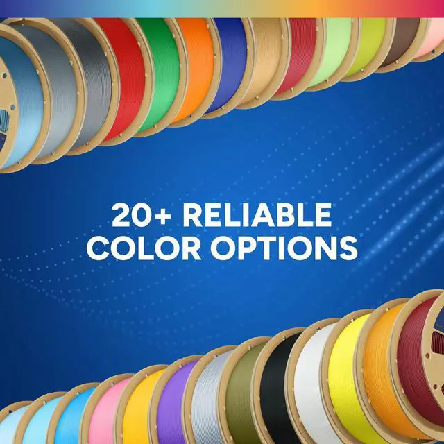 Alt view image 5 of 7 - PLA Plus (PLA+) Filament 1.75mm, Stronger & More Durable, Professional Toughness 3D Printer Filament 1kg (2.2lbs), High Precision +/- 0.02mm, Tangle-Free (Black)