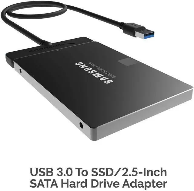 Alt view image 2 of 7 - SABRENT USB 3.0 to 2.5 SATA Adapter Cable for SSD & Laptop HDD, UASP Support, 5Gbps Data Transfer, USB-Powered (No External Power), Compatible with SATA I/II/III Drives (EC-SSHD)