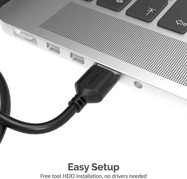 Alt view image 5 of 7 - SABRENT USB 3.0 to 2.5 SATA Adapter Cable for SSD & Laptop HDD, UASP Support, 5Gbps Data Transfer, USB-Powered (No External Power), Compatible with SATA I/II/III Drives (EC-SSHD)