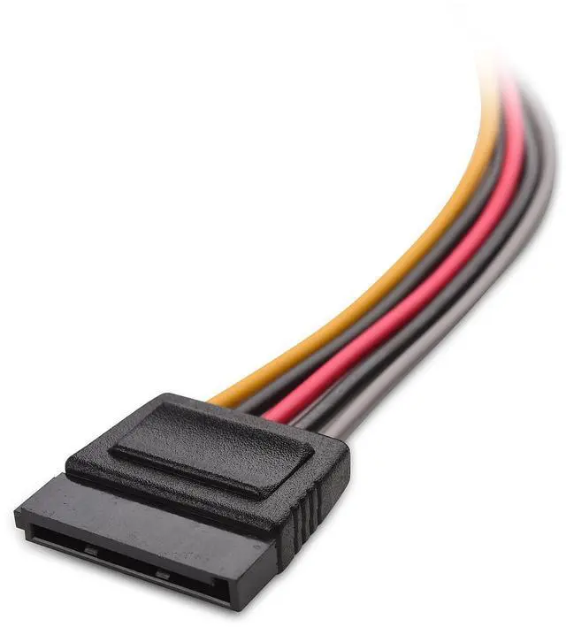 Alt view image 4 of 5 - 3-Pack 15 Pin SATA Power Extension Cable - 12 Inches, SATA Power Cable for Hard Drive and SSD