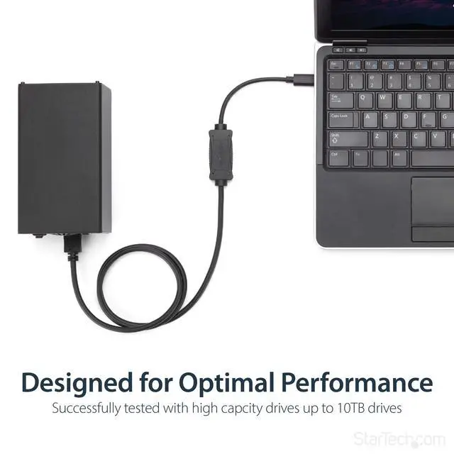 Alt view image 4 of 7 - USB C to eSATA Cable - 3 ft / 1m - 5Gbp - for HDD/SSD/ODD - External Hard Drive Adapter - USB 3.0 to eSATA Converter (USB3C2ESAT3)