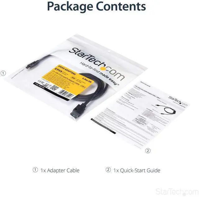 Alt view image 6 of 7 - USB C to eSATA Cable - 3 ft / 1m - 5Gbp - for HDD/SSD/ODD - External Hard Drive Adapter - USB 3.0 to eSATA Converter (USB3C2ESAT3)