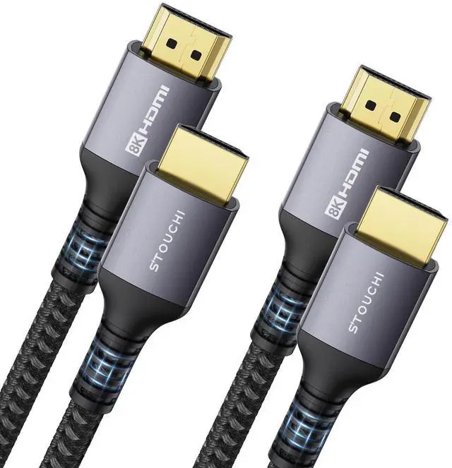 Main image of 8K HDMI 2.1 Cable 8ft (2-Pack) 48Gbps 4K@120Hz