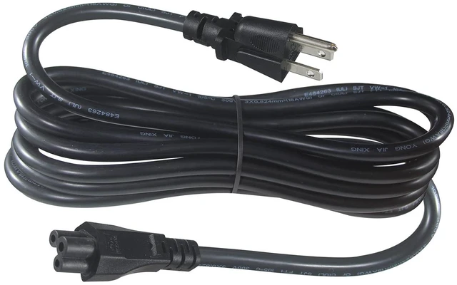 Main image of US Standard Laptop Power Cord - 12FT / 3.6m 18AWG NEMA 5-15P to Iec 60320 C5 Universal 3 Prong AC Power Cable Replacement Desktop Charger 3 Pin 10A 125V Wire for Notebook Computer Adapter TV Printer