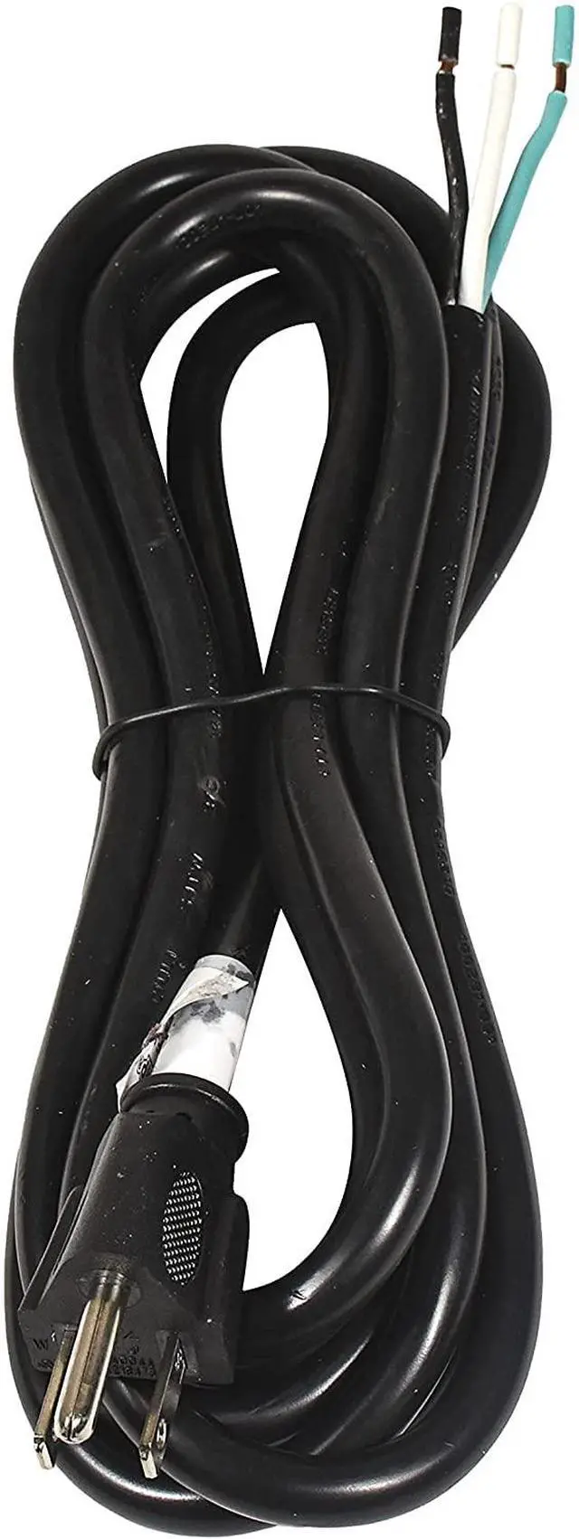Alt view image 4 of 7 - 10ft 14-Gauge 3-Prong 14/3C Heavy Duty Replacement Power Supply Cord Cable 110V 115V 120V Pigtail for Universal AC Appliance and Power Tool, NEMA 5-15 Plug US SJT 14-AWG 15A, UL Listed