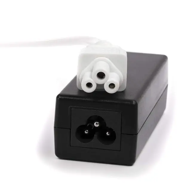 Alt view image 7 of 7 - White 3-Prong AC Power Cable 3 FT - Mouse Ears Power Supply Cord - Device, Computer, Laptop Replacement Cord with Cloverleaf Plug - NEMA 5-15P to C5 / IEC 320-3 Feet (0.9 Meter)