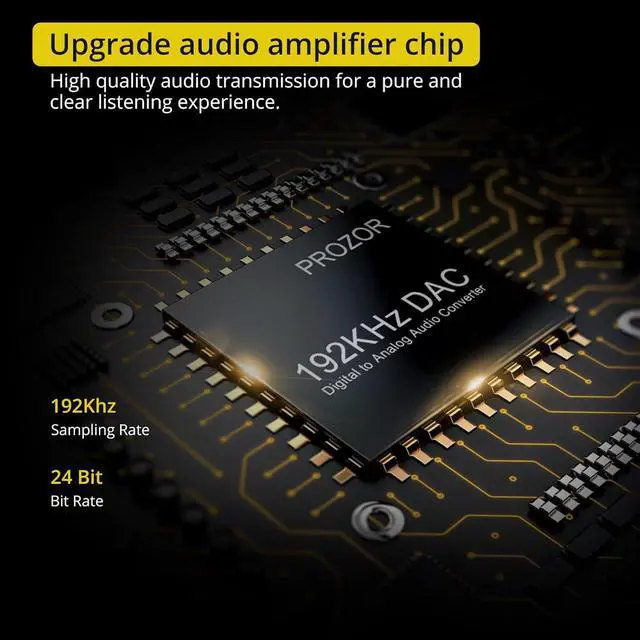 Alt view image 3 of 7 - 192KHz Digital to Analog Audio Converter Optical to RCA Adapter Upgrade Volume Adjustable DAC with Optical Cable, SPDIF TOSLINK to Stereo L/R & 3.5mm Jack Converters