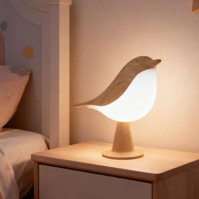 Main image of Bird Cordless Table Lamp, Small Cordless Bedside Lamp with 3 Color Temperature, Touch Sensor & Rechargeable Battery - Night Light for Kids, Bedroom, Bedside, Office, and Outdoor Use