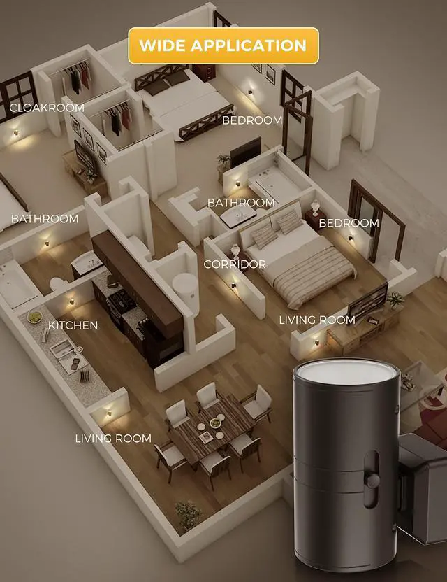 Alt view image 7 of 7 - Night Light Plug in, Modern Night Lights Plug into Wall, Dusk to Dawn Sensor, Soft White 3000K, 0-100LM Adjustable Brightness, Dimmable Night Lights for Hallway Bedroom Stairway, 2 Pack