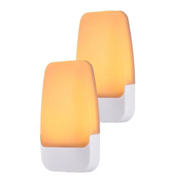 Alt view image 7 of 7 - Sleeplite Night Lights Plug Into Wall, Dusk to Dawn Sensor, Ambient Lighting, Sleep Aid, Bathroom Décor, LED Lights for Bedroom, Apartment Essentials, Smart Home,76135, Amber, 2 Pack