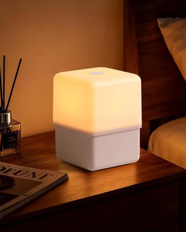 Main image of Cool Lift Touch Lamps for Nightstand, Cordless Warm Night Light for Baby Nursery/Sleep Aid, Dimmable/2600K Amber/2000mAh Rechargeable, Small Bedside Nightlight for Kids and Adults' Bedroom