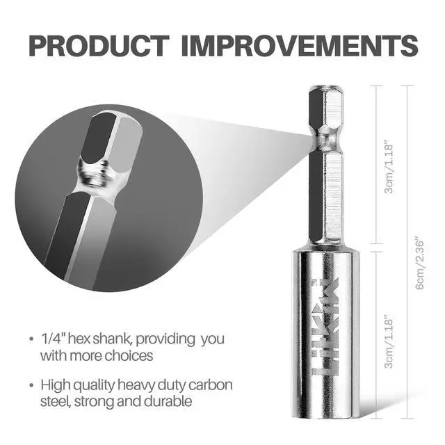 Alt view image 3 of 6 - 1/4-Inch Hex Shank Rotary Drill Saw(with 5PCS Blades),HSS Saw Disc Wheel Cutting Blades for Drills Rotary Tools