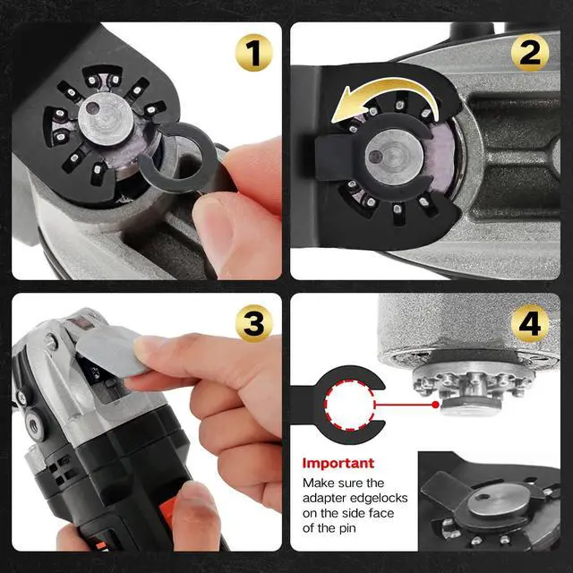 Alt view image 7 of 7 - 6PCS Titanium Oscillating Tool Blades, Professional Universal Titanium Oscillating Saw Blades Multitool Blades Kits for Metal Wood Plastics, Dewalt Milwaukee Ryobi Fein