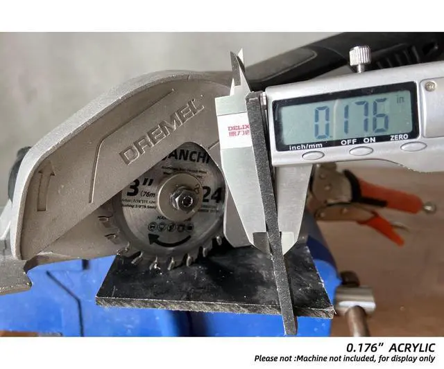 Alt view image 3 of 5 - 3Pack 3 Inch 24T Carbide Circular Saw Blade for Cuts Woods, Plastic, PCV, Acrylic, Aluminum, 7/16" Arbor Compatible with All Dremel Saw-MAX, Ultra-Saws, RotoZip Saws, Rigid 3" Multi-Material Saw