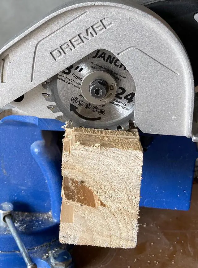 Alt view image 5 of 5 - 3Pack 3 Inch 24T Carbide Circular Saw Blade for Cuts Woods, Plastic, PCV, Acrylic, Aluminum, 7/16" Arbor Compatible with All Dremel Saw-MAX, Ultra-Saws, RotoZip Saws, Rigid 3" Multi-Material Saw