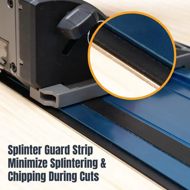 Alt view image 5 of 6 - 71656 Splinter Guard Replacement Strip for POWERTEC Track Saw Guide Rail, 118 Makita 194419-4 & Festool Track Saw Guide Rails