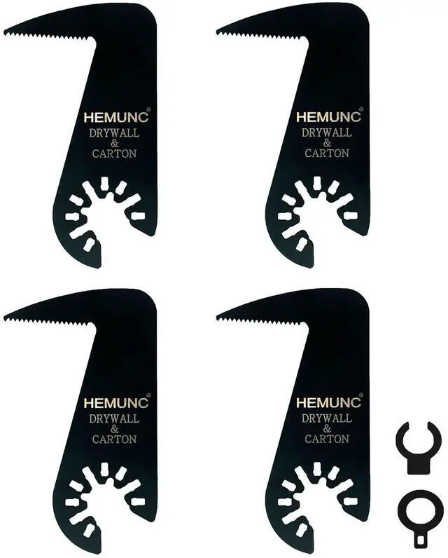 Main image of Drywall Blade for Oscillating Tool 4 Pack, Oscillating Saw Blades Fit Dremel, Dewalt, Fein Multimaster, Bosch, Makita, Milwaukee, Rockwell, Ryobi,Craftsman, Ridgid Multitool