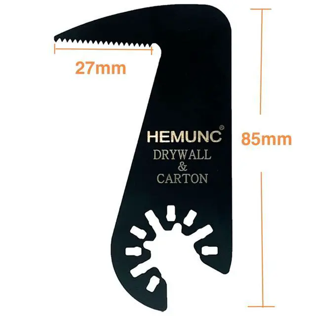 Alt view image 2 of 6 - Drywall Blade for Oscillating Tool 4 Pack, Oscillating Saw Blades Fit Dremel, Dewalt, Fein Multimaster, Bosch, Makita, Milwaukee, Rockwell, Ryobi,Craftsman, Ridgid Multitool